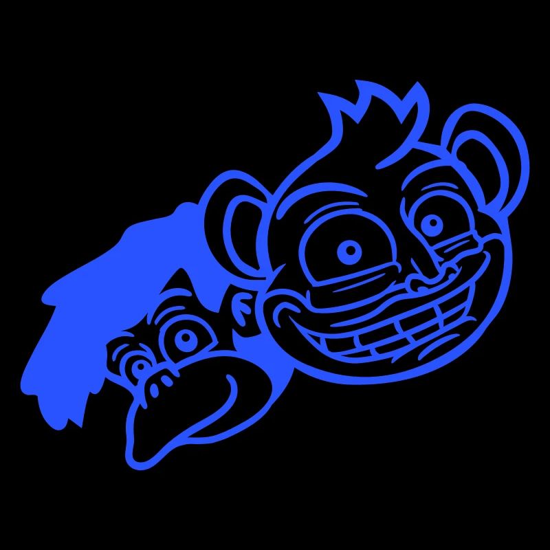 2 Funny Monkey Faces Two Friends Crew Team