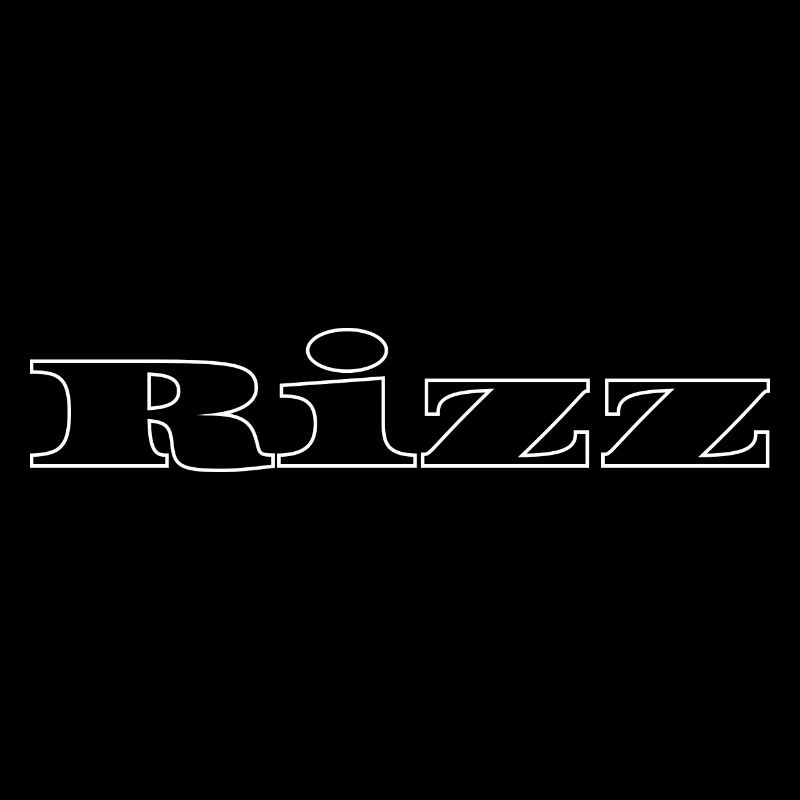 Modernes Rizz Black Design