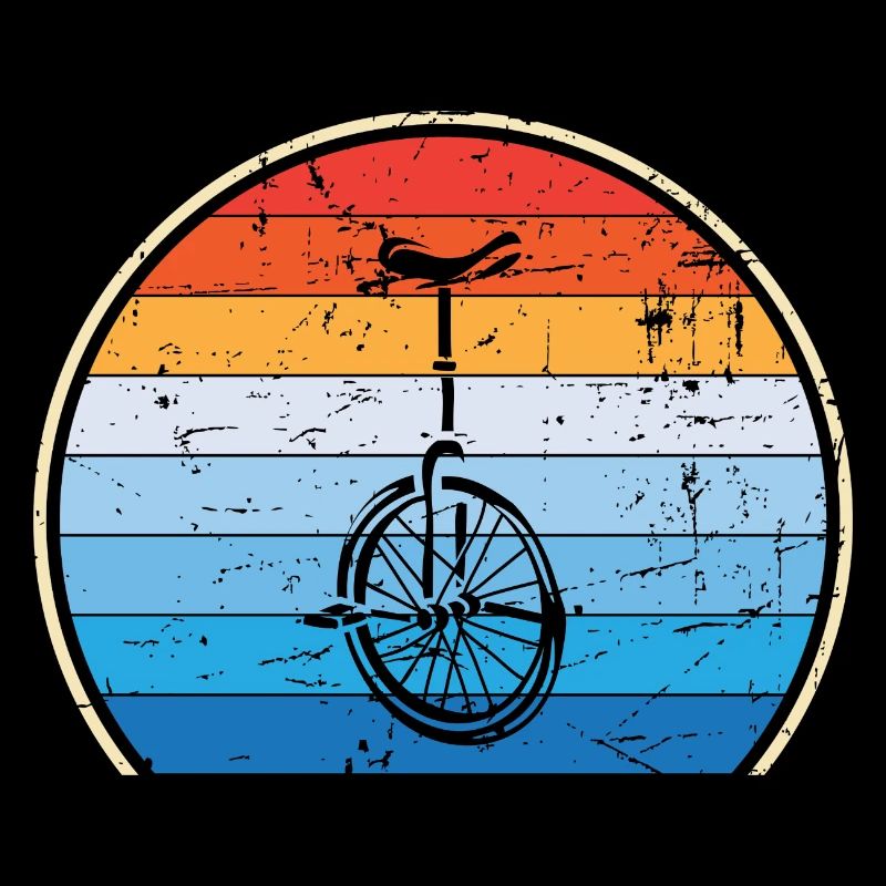 Einrad Retro Einradfahren Zirkus