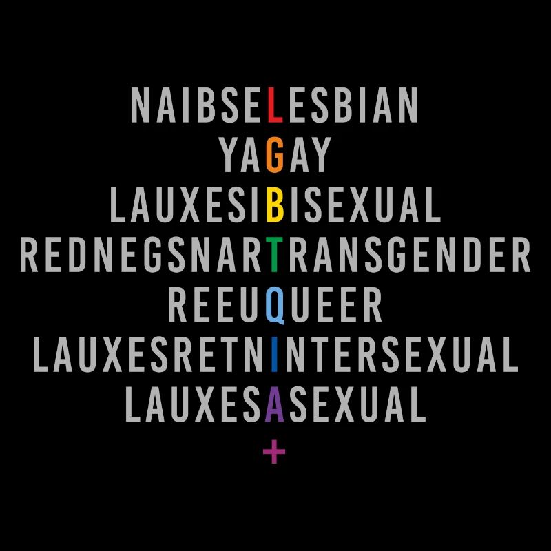 LGBTQIA+ Rainbow Flag Reflection