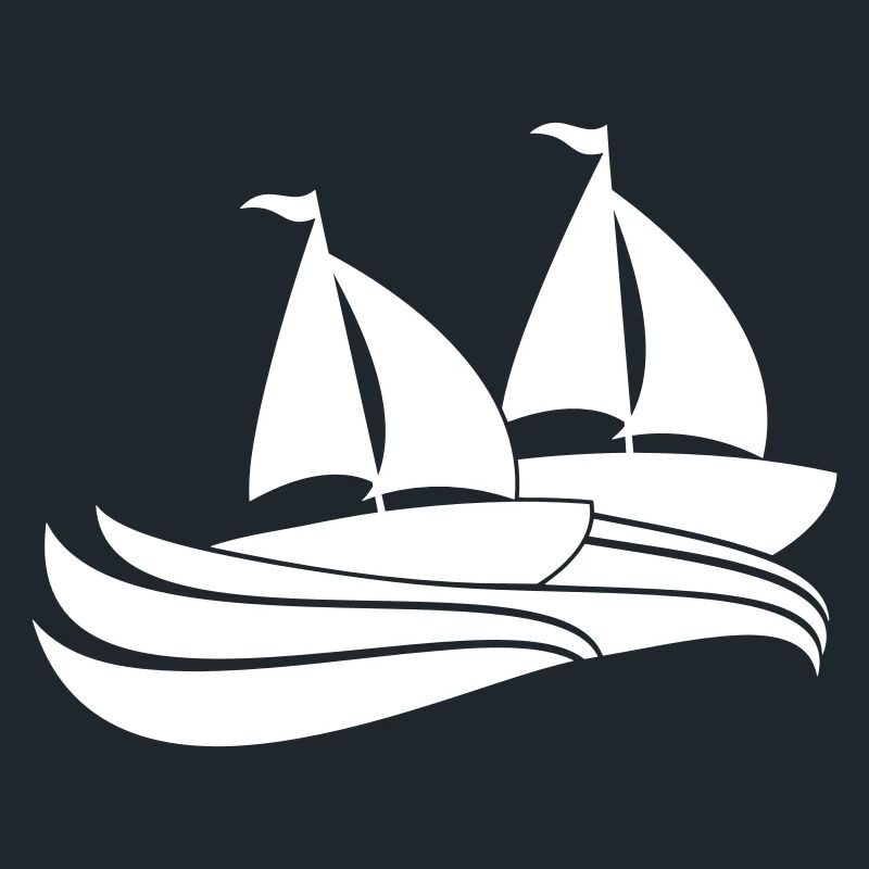 Deux navires Régate par équipe Régate de voile de compétition