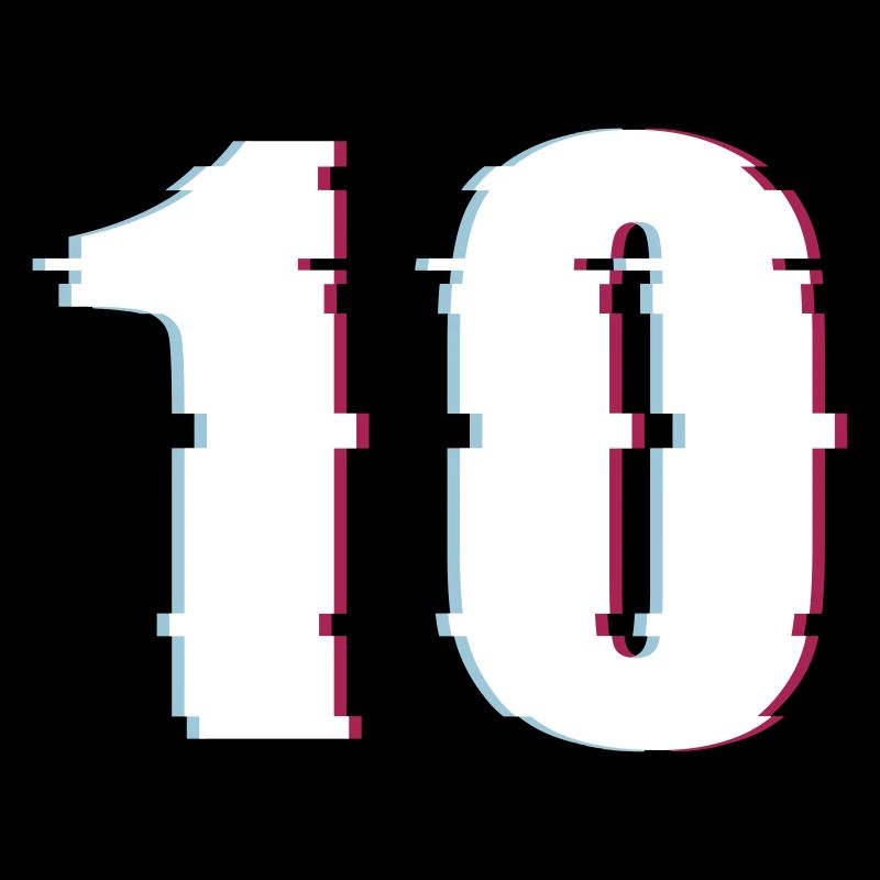 10 Effet de dix nombres Nombre déformé
