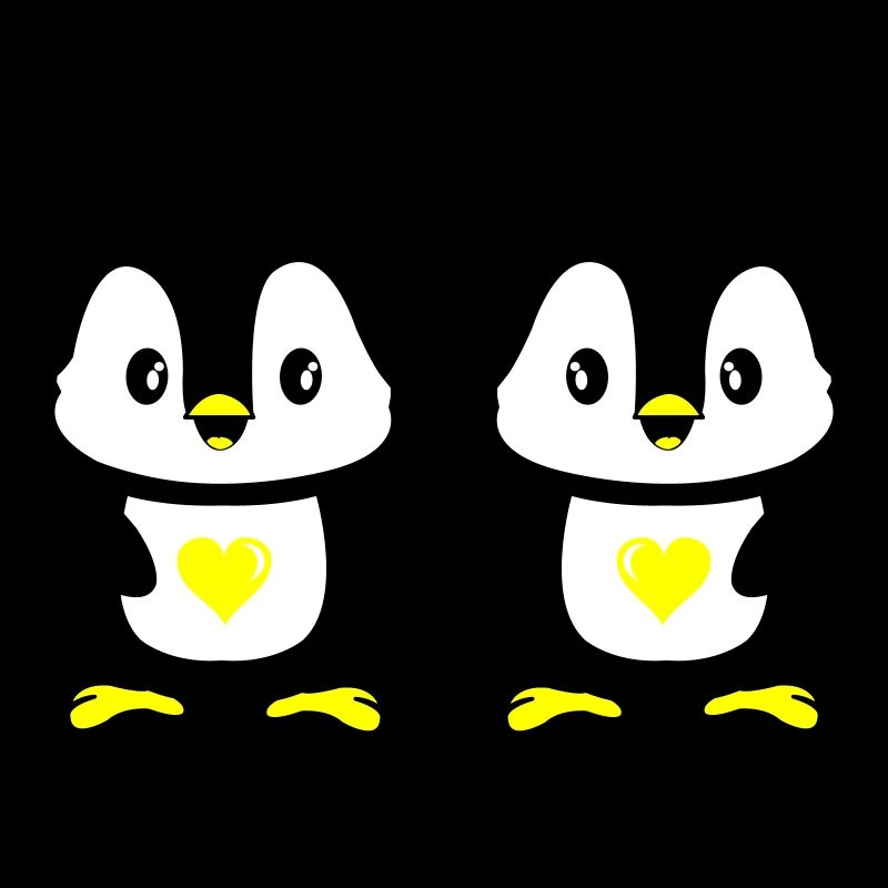 Penguins Cute Love