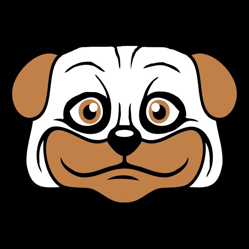 Dog Pug Small Cute Dick Love Happy Comic Fun