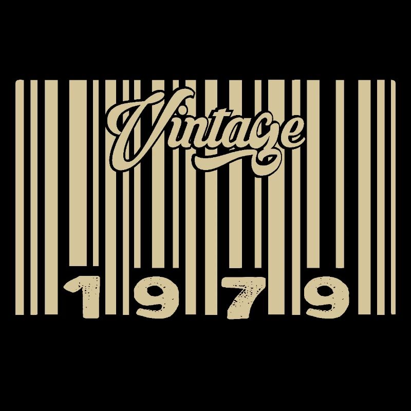 vintage 1979 Code barre 1979: Année 2025.