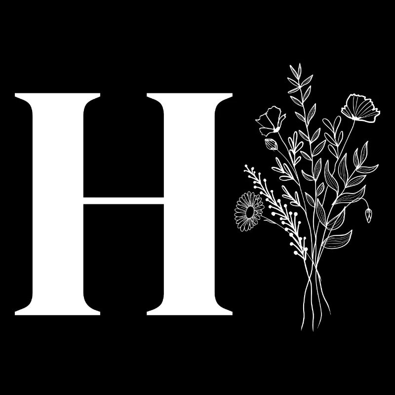 Minimalistische Blumen