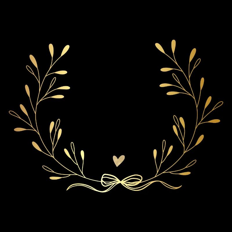 Témoin de la mariée couronne doré