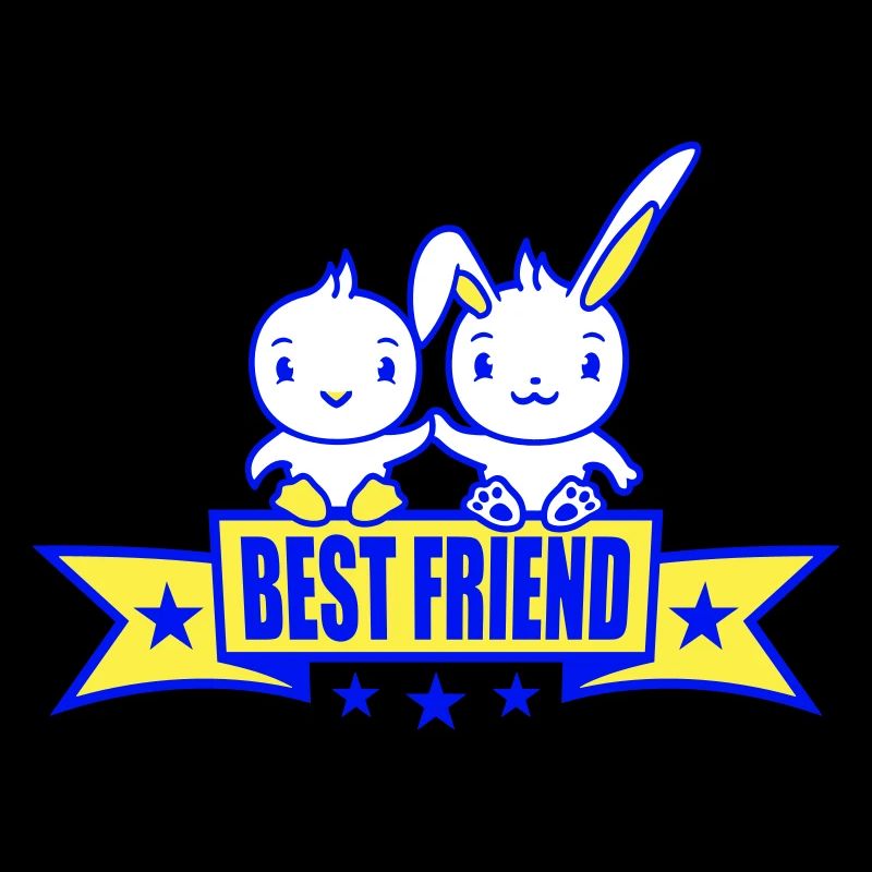 Friend Team Bunny Bird Chick 2 Two Hands Holding