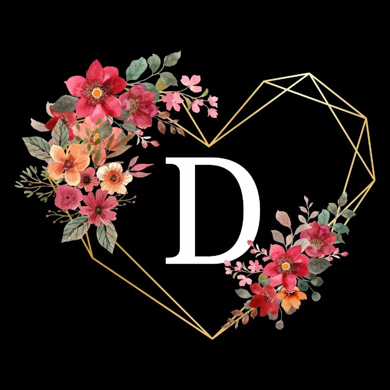 Blumen Goldenes Herz Brief