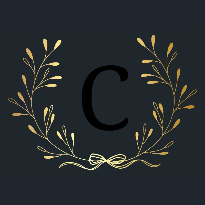 Buchstabe c Goldene Blumenkrone