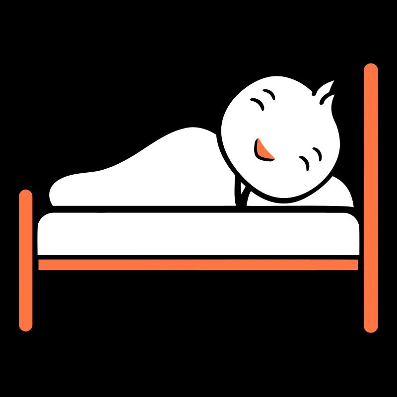 oiseau dort lit fatigué nuit récupérer couverture paresseuse