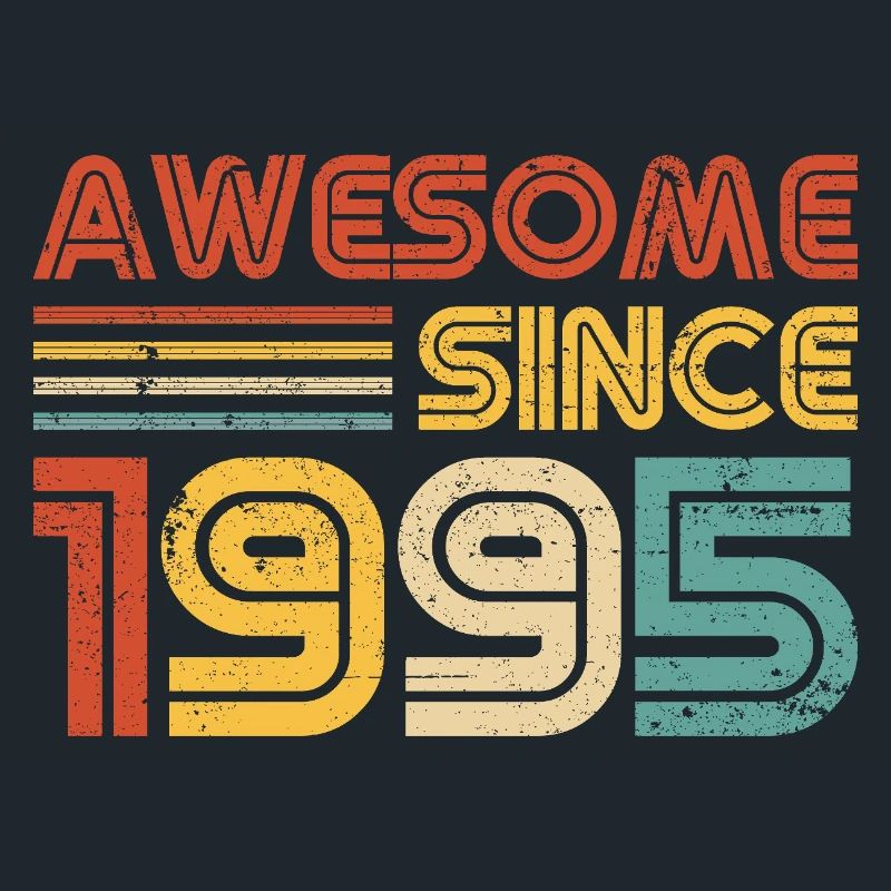 Awesome Since 1995" – Retro Vintage 30. Geburtstag