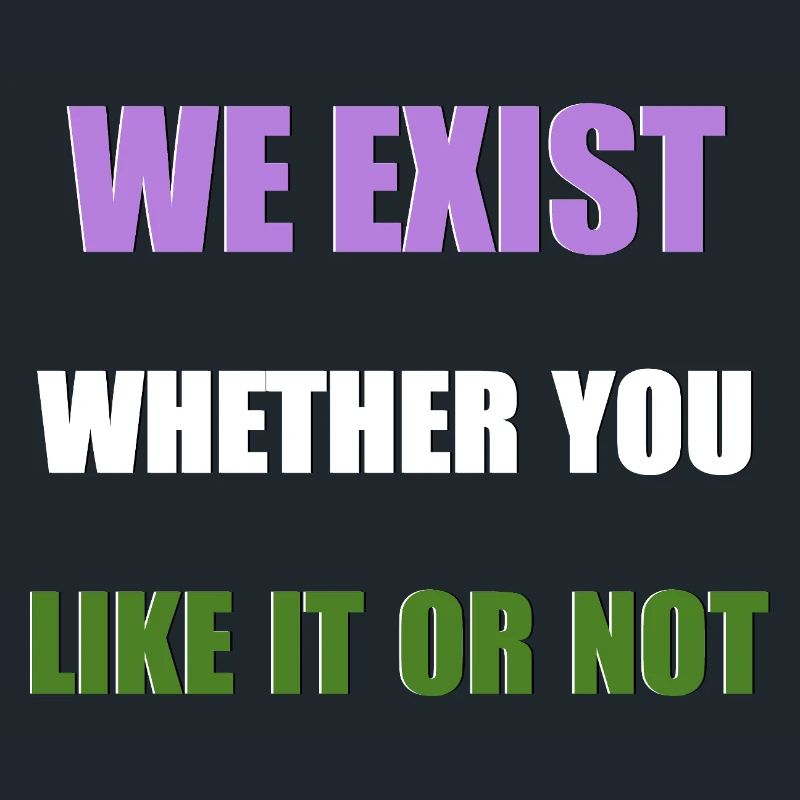 We Exist - Genderqueer Flag