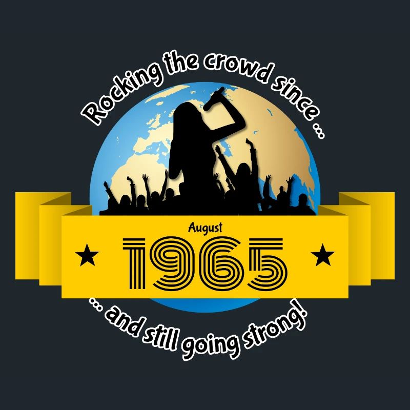 60. Geburtstag Rocking the crowd since 08/1965