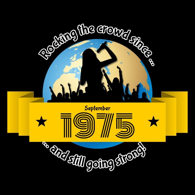 50. Geburtstag Rocking the crowd since 09/1975