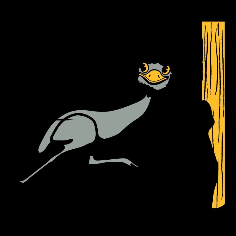 Lustig Emu Strauss rennen witzig comic Cool