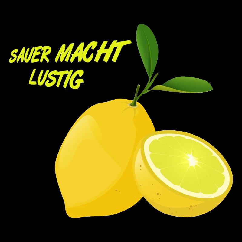 Lemon, sour makes fun, fruits lemon FUN