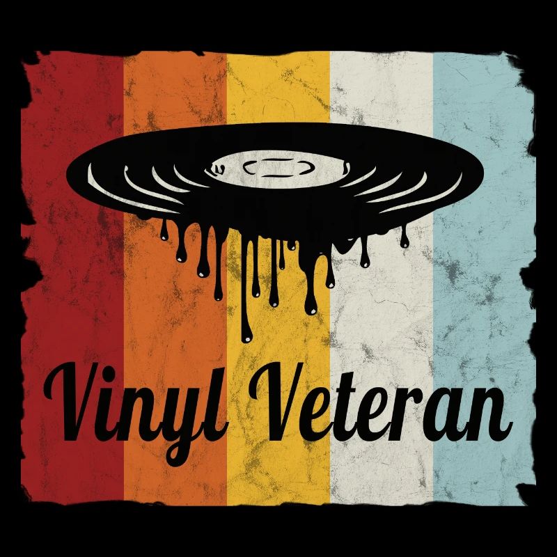 Collectionneur de disques vinyle vétéran