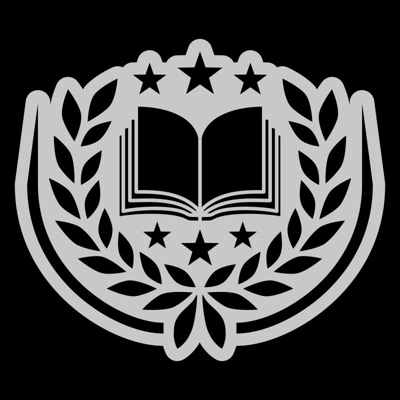 Wappen Buch Sterne Lorbeerkranz