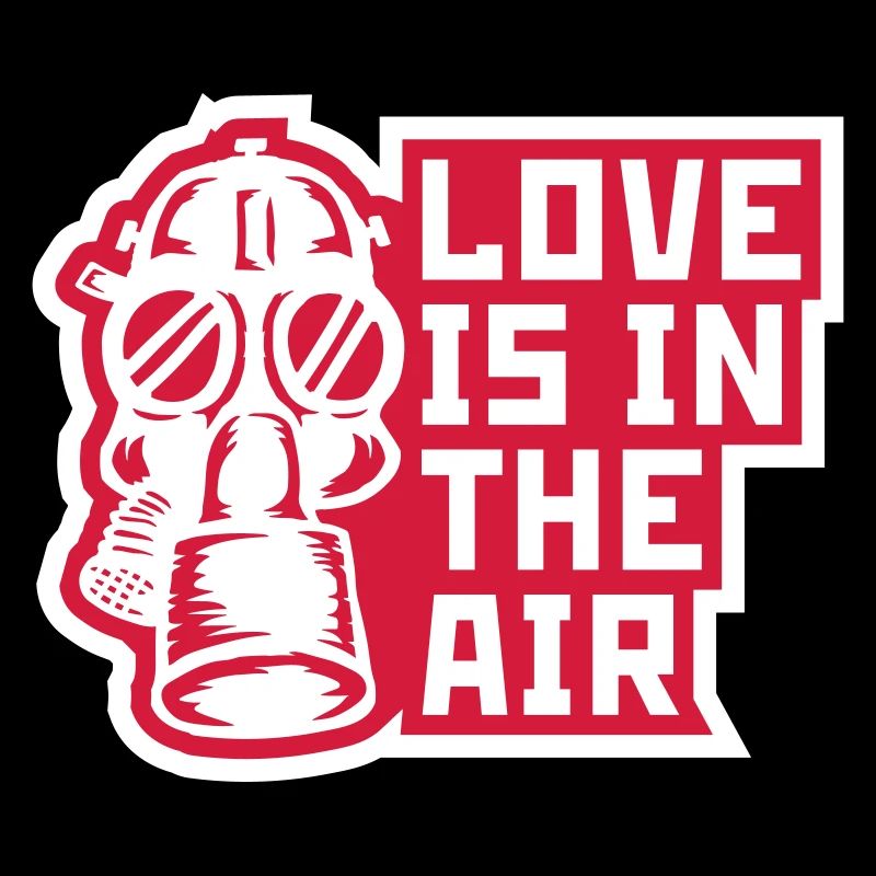 l’amour dans le masque à gaz d’air