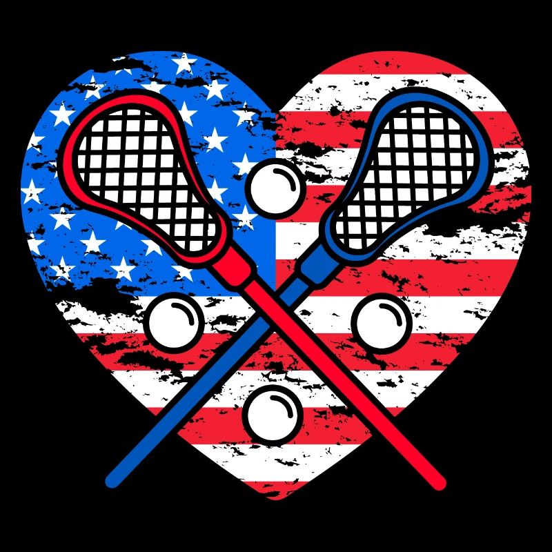 Lacrosse USA Drapeau