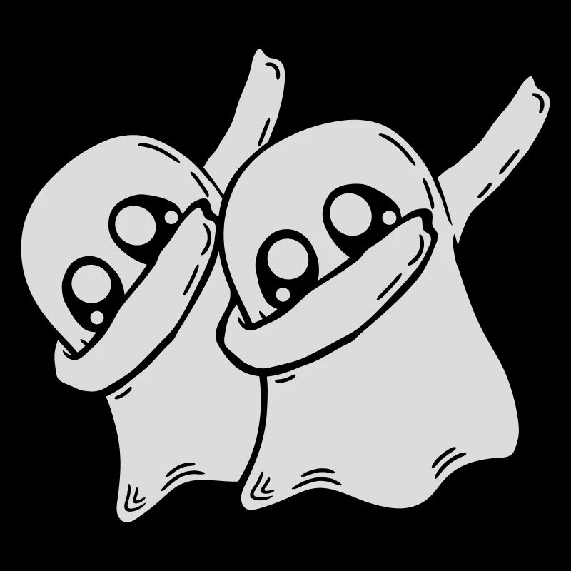Friends Team Dabbing Ghosts