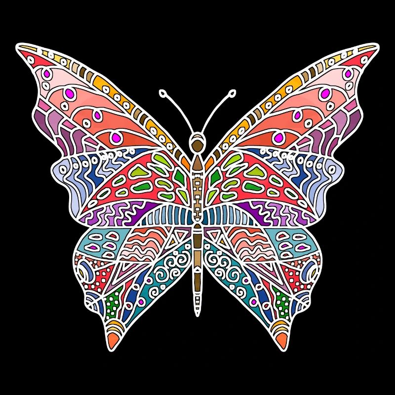 Bunter Schmetterling