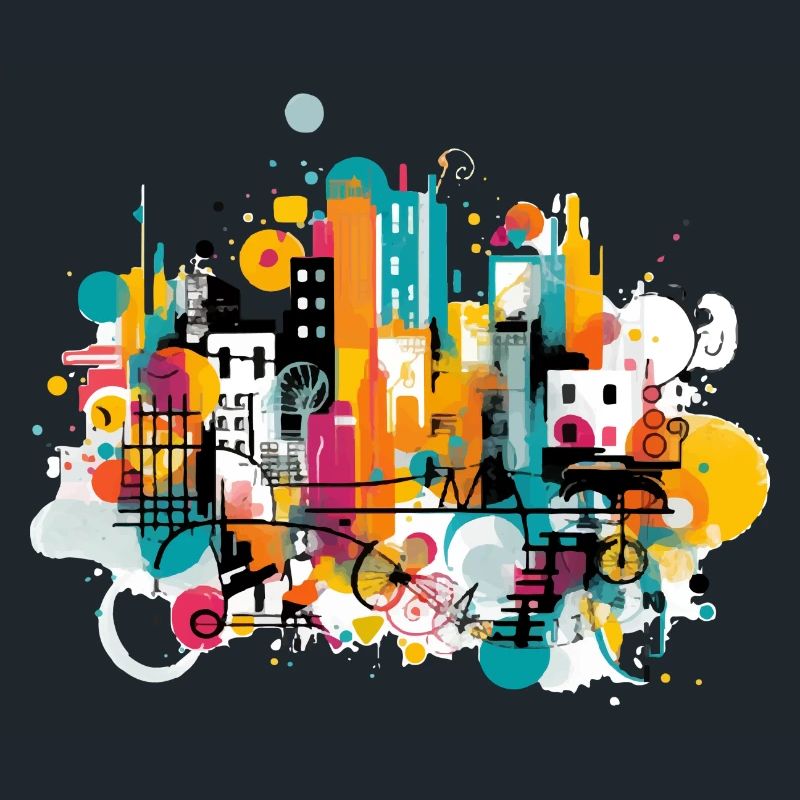 Farbenfrohe urbane Kunst