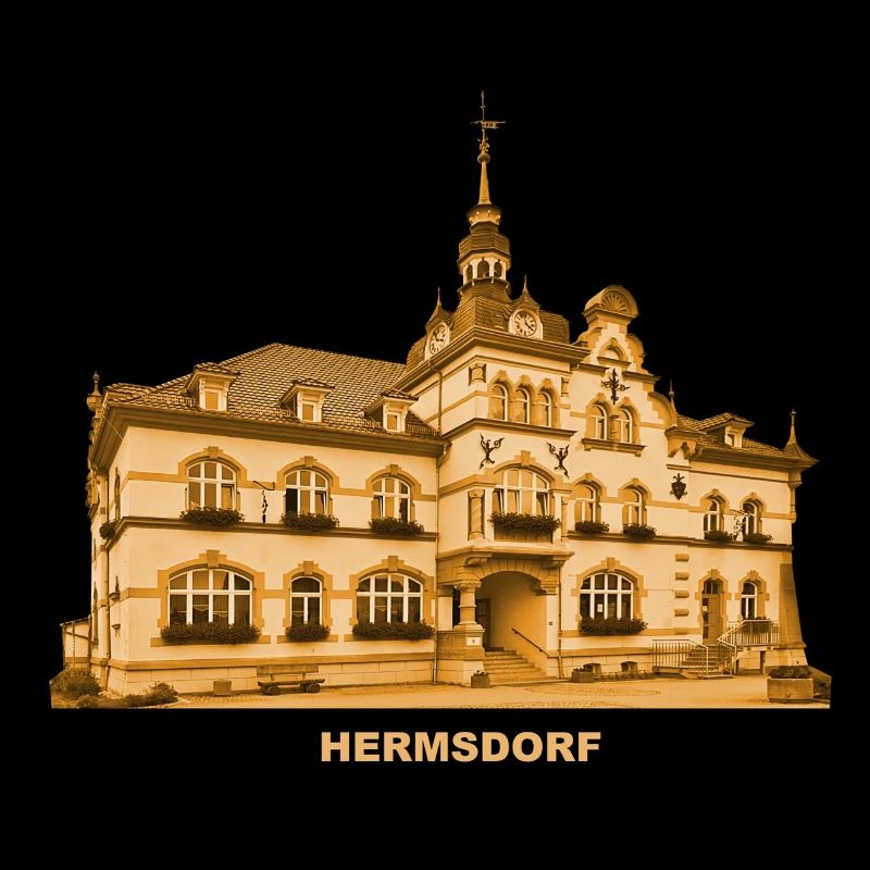 Hôtel de ville de Hermsdorf Thuringe Saale Holzland