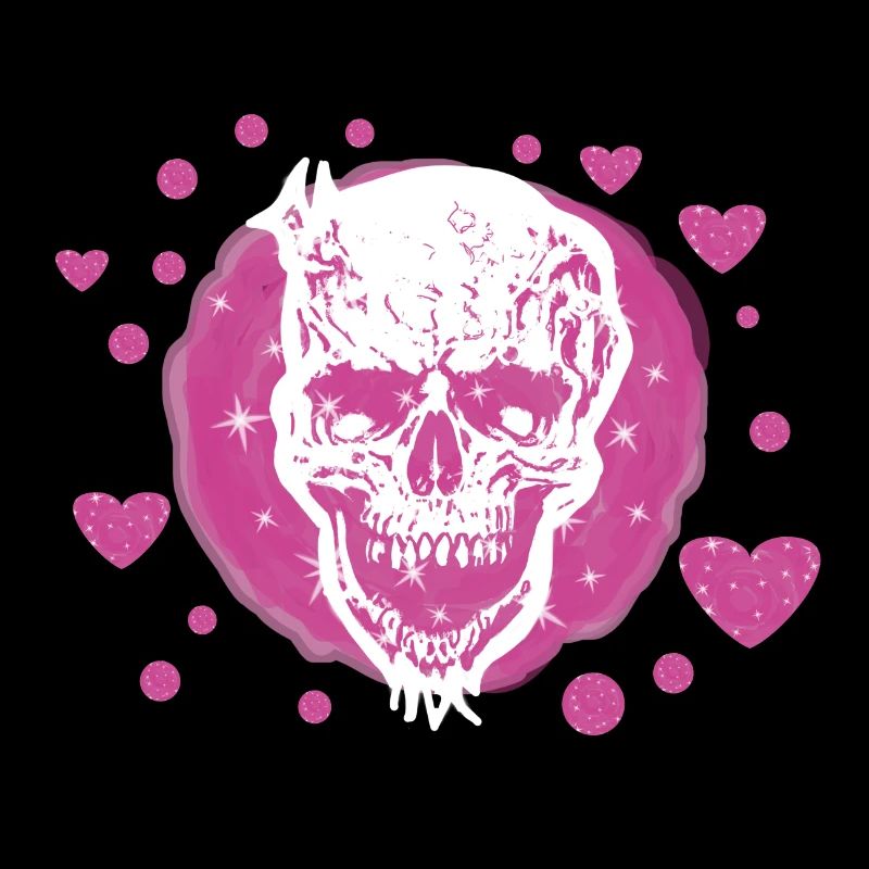 Heartfelt Skull - Hearts
