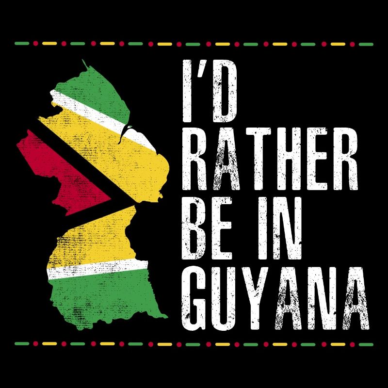 Guyana Flag Guyanais Guyanais