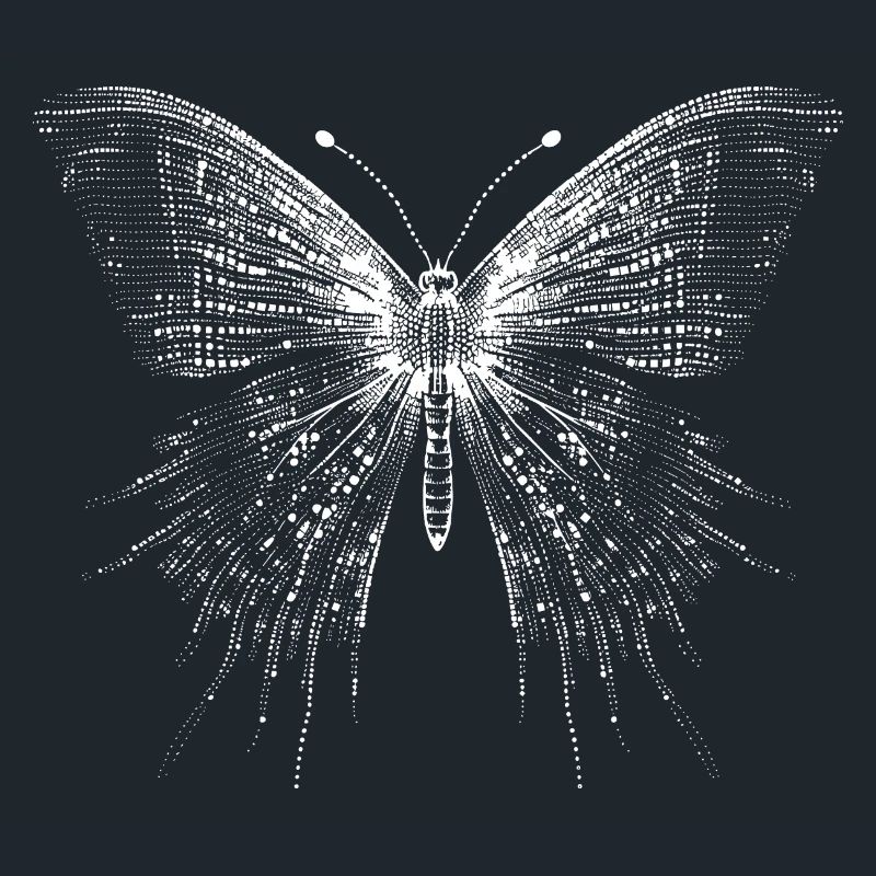 Schmetterling im Ascii Code