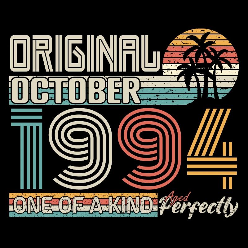 Octobre 1994 anniversaire October 1994 cadeau 1994