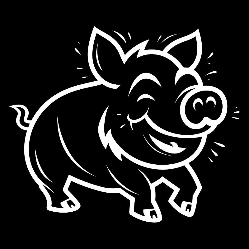 Humor Kleines Wildschwein