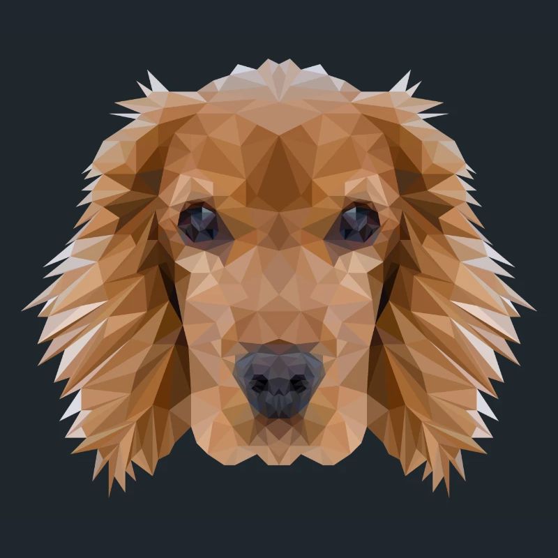 Cocker Spaniel Hund Polygondesign