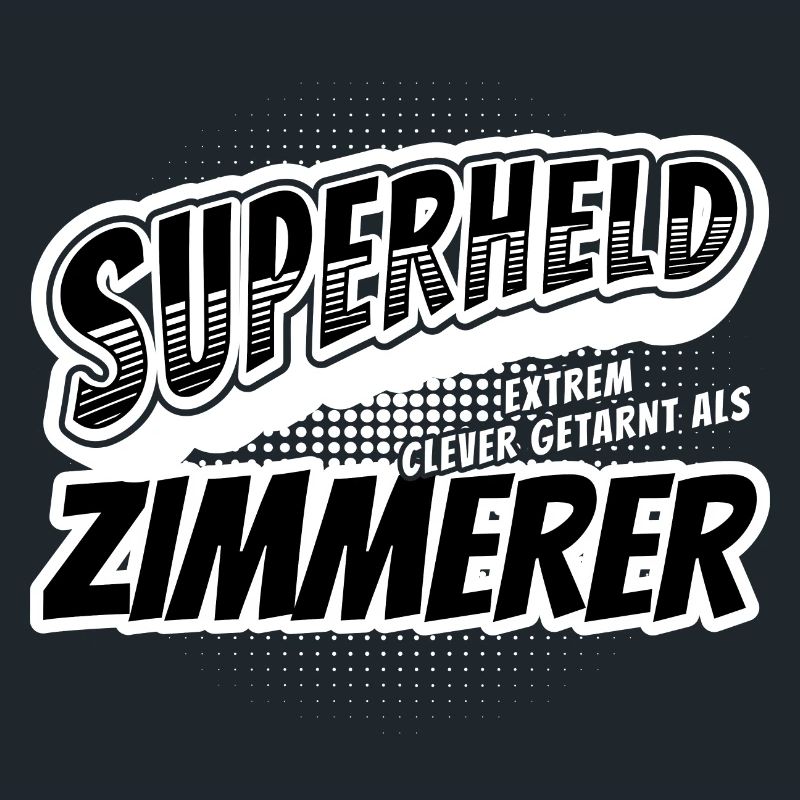 Superheld, clever getarnt als Zimmerer