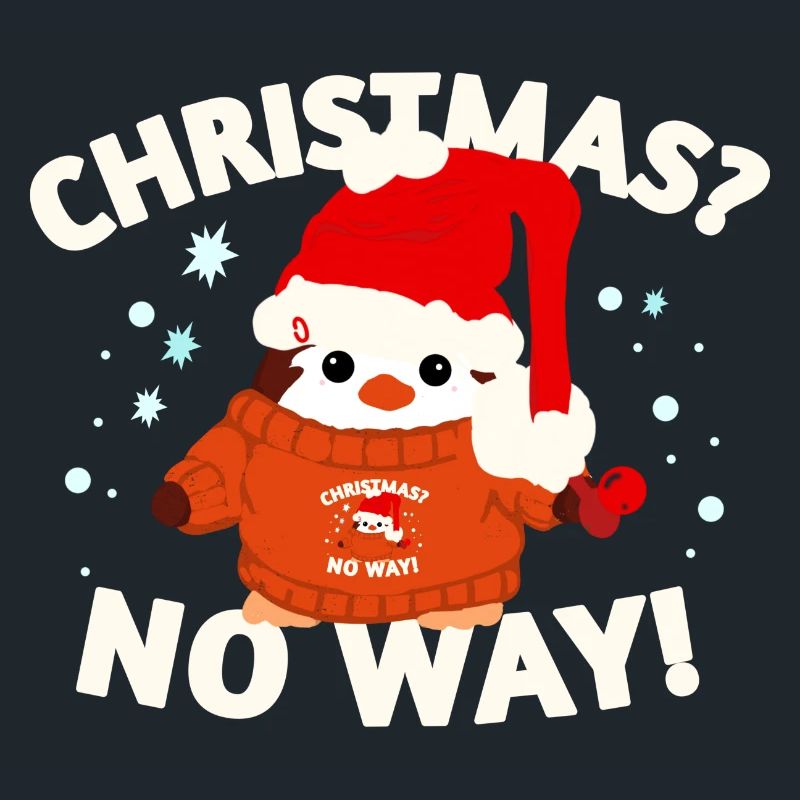 Drôle de pingouin de Noël