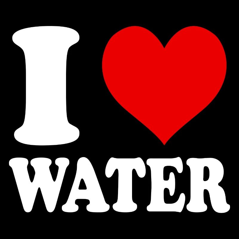 Ich liebe Wasserherz Lustig Witzig