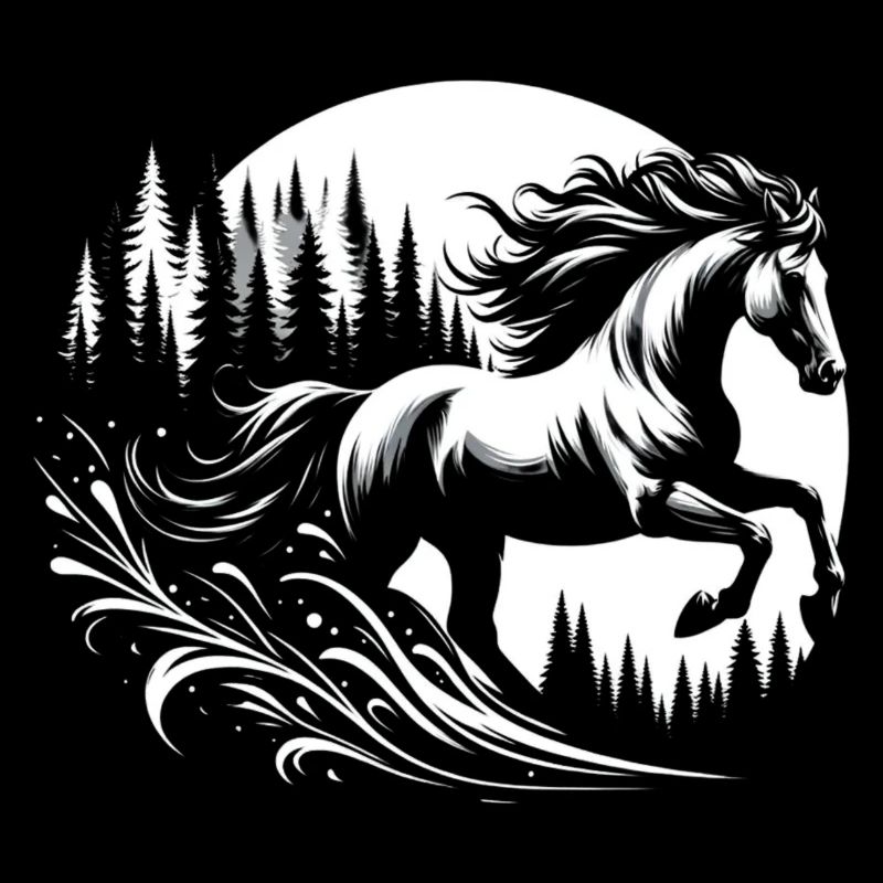 Chevaux Équitation Dans La Forêt Cavalier Fille De Cheval