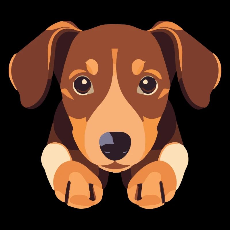 Chiot chien teckel mignon
