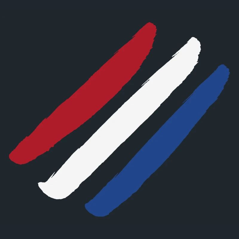 Drapeau des Pays-Bas - Rayures de style