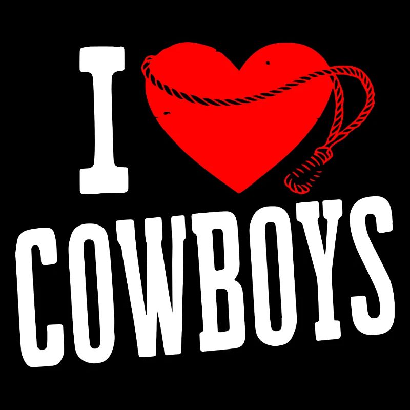 ICH LIEBE COWBOYS WEISSES DESIGN