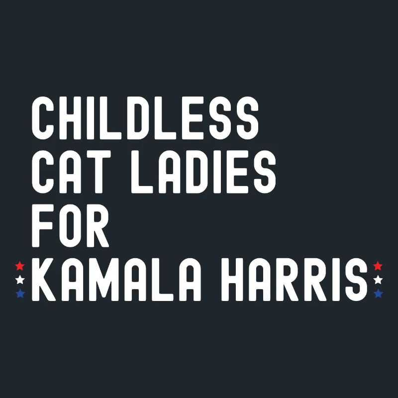 Dames chat sans enfant pour Kamala Harris 2024 -