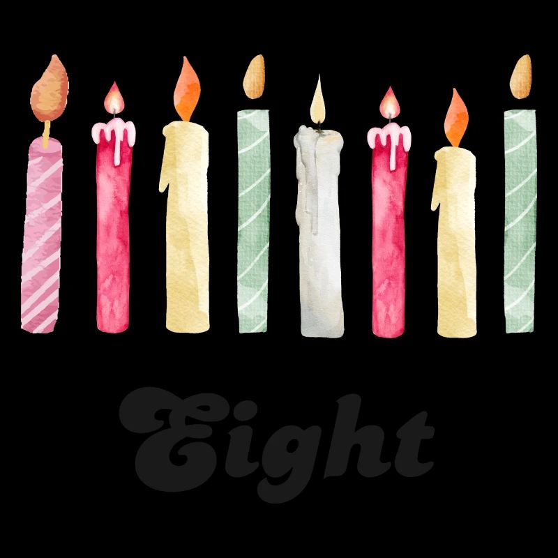 8e anniversaire bougie
