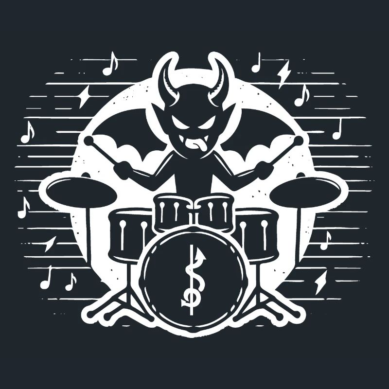 Devilish Drummer Design