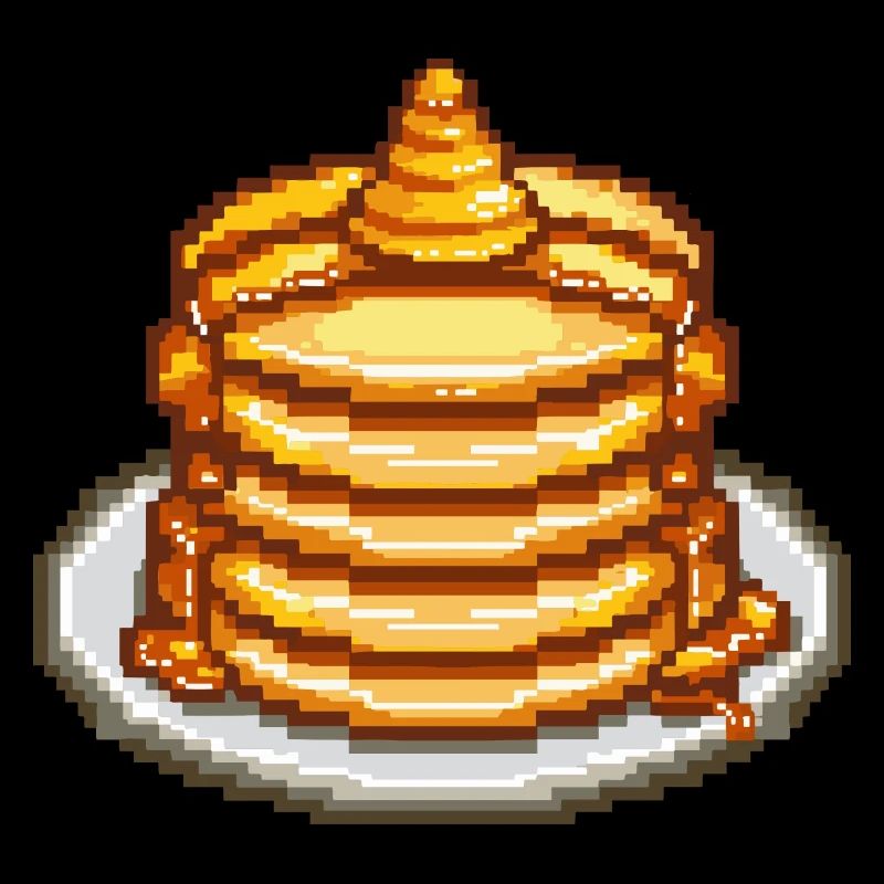 Icône de pixel de crêpe