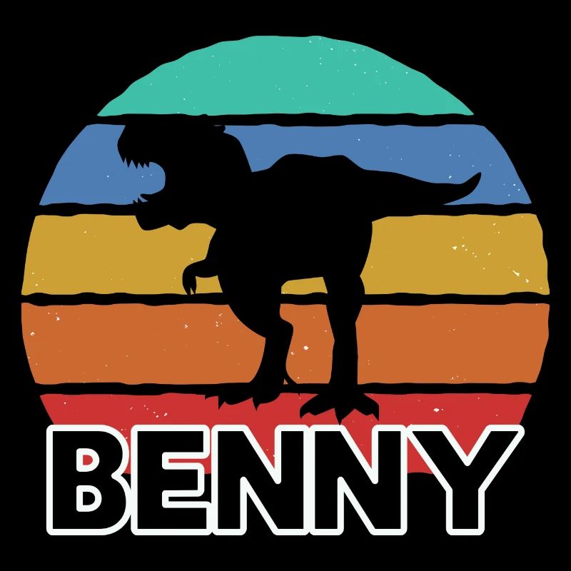 BENNY - Beau prénom de garçon avec dinosaure
