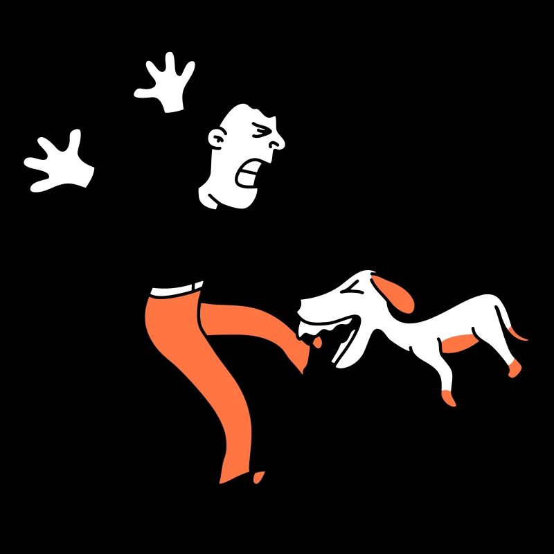 Dog Bites Man Foot Pain Attack