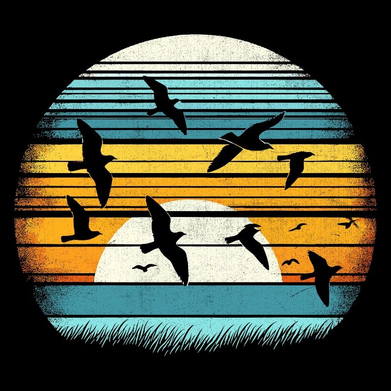 Vintage Vogelbeobachtung Vogelbeobachter Vögel Vogelbeobachter