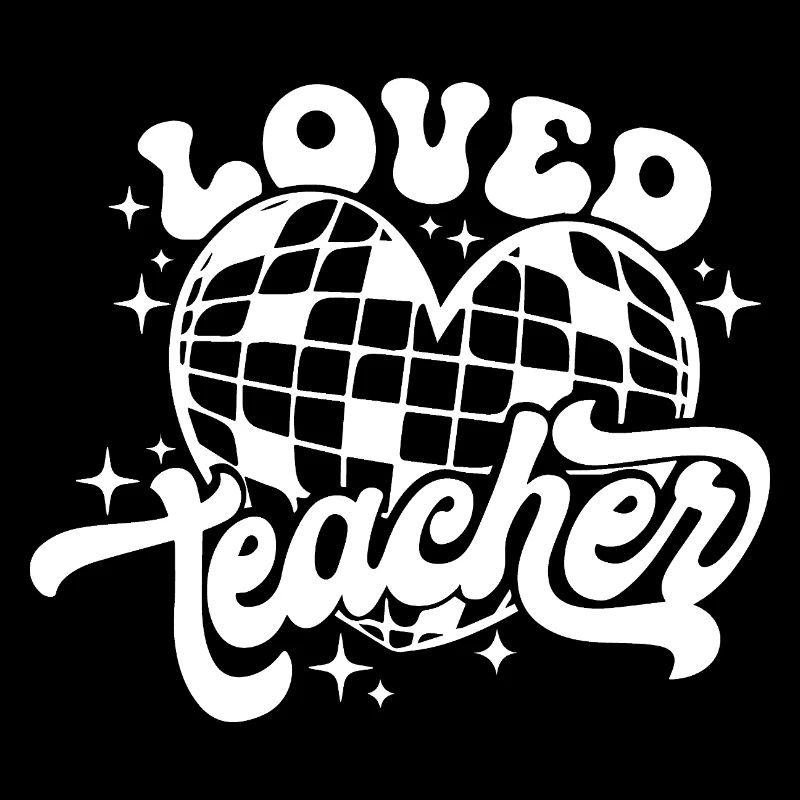 Geliebte Lehrerin Herz Disco Kunst